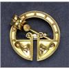 Image 1 : VICTORIAN 18K YELLOW GOLD CIRCULAR BROOCH, with granulated gold and gold sphere decoration, 13.1...