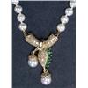 Image 1 : SINGLE STRAND PEARL NECKLACE, composed of 87 cultured pearls (6.0mm to 6.5mm) and completed with...