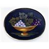 Image 1 : 14K YELLOW GOLD OVAL BROOCH, set with a fine petra-dura panel depicting a fruit bowl still-life...