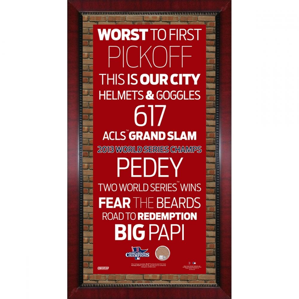 Framed Red Sox 2013 World Series Champs Subway Sign Wall Art 16x32 With ...