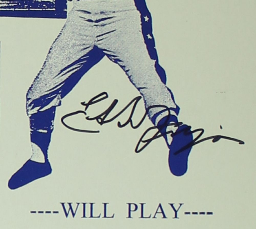 Eddie Feigner Signed 14x22 "The King and His Court" Softball Poster (PA