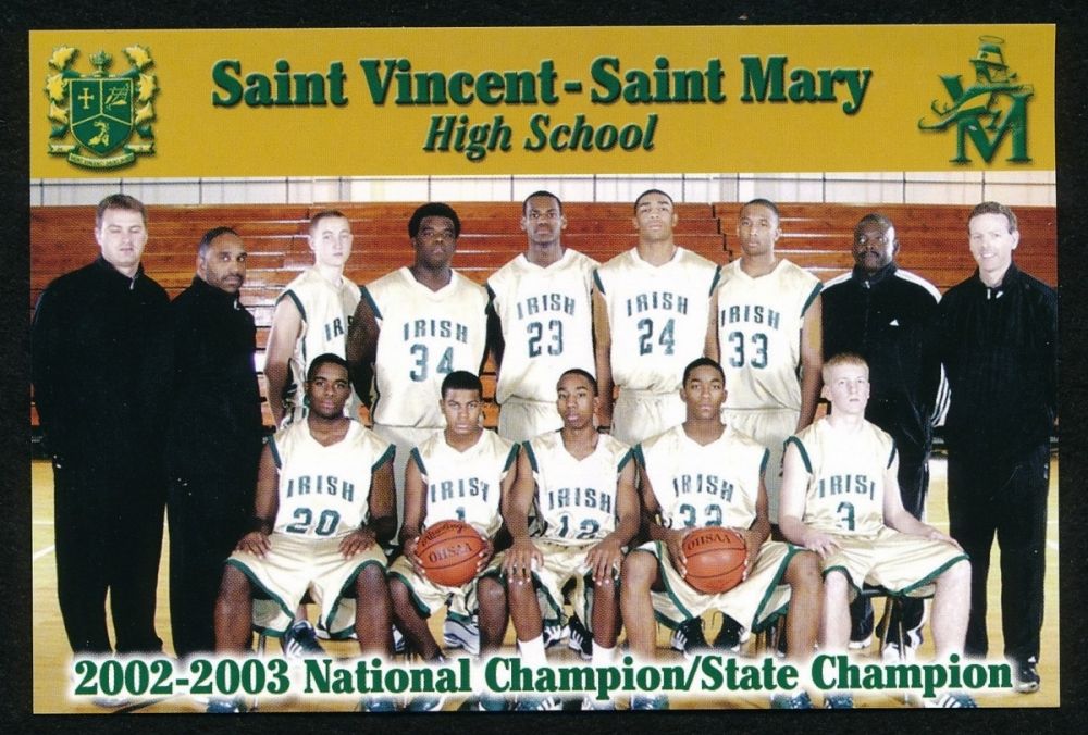 Lebron James Saint Vincent Saint Mary High School Basketball Team Photo lebron-james-saint-vincent-saint-mary-high-school-basketball-team-photo