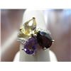 Image 1 : Diamond, garnet, amethyst & citrine cocktail ring