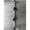 Image 1 : Sapphire & diamond tennis bracelet
