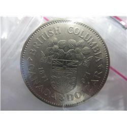 4 x Canada $1 BC Centennial coins