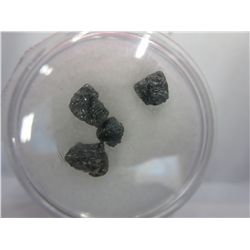 Gem jar filled with rough blue diamonds