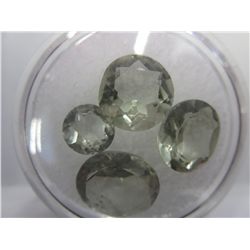 Gem jar filled with green amethyst