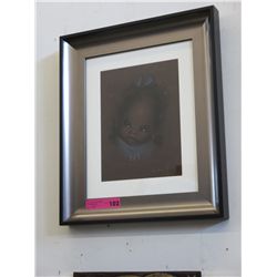 Framed pastel of child - Signed Sudall 75' - Gerda Christoffersen