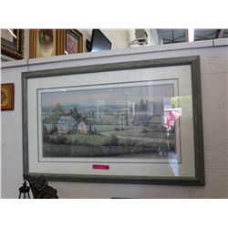 Framed W Saunders print