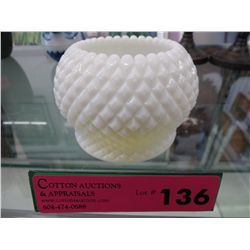 Milk glass bowl - Unsigned
