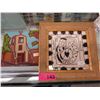 Image 1 : Two collectible glazed tiles