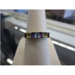 10KT yellow gold Multi-stone ring