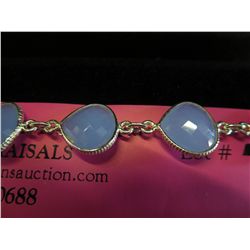 Blue Chalcedony bracelet