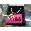 Image 2 : Diamond, ruby, sapphire, & emerald pendant