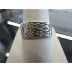 Men's sterling silver First Nations Eagle ring