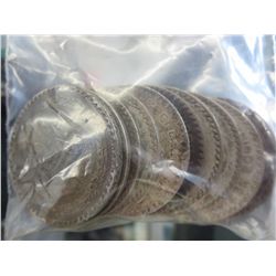 Lot of 10 Mexican Morales, 1 Peso coins