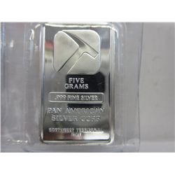 Sheet of 10 silver bars, mint sealed