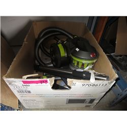 Canister bagless vacuum.