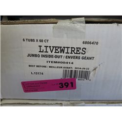 Case of Livewires Jumbo Inside-Out candy