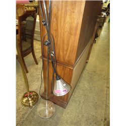 Adjustable chrome contemporary floor lamp