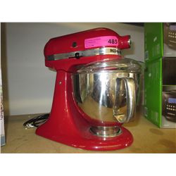Red KitchenAid Artisan stand mixer