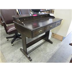 Secretary style reproduction computer desk, wood