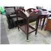 Image 1 : Wood serving cart on casters