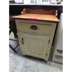 Farmhouse style bedside table with drawer