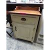 Image 1 : Farmhouse style bedside table with drawer