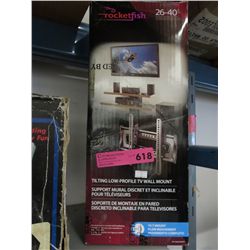Tilting low profile wall mount for 26-40" TV