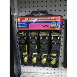 4 pc. Ratchet tie down set