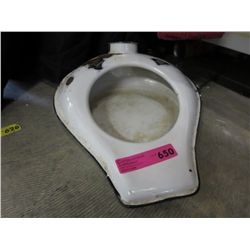 Vintage enamel bedpan