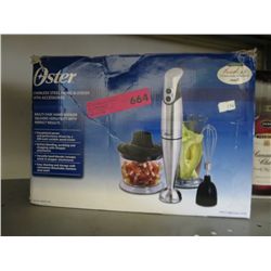 Oster stainless steel hand blender, in box