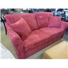 Image 1 : Red micro fiber sofa bed - new