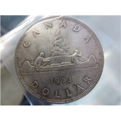 1953 Canadian Silver Dollar
