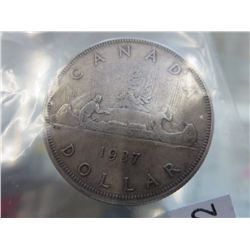 1937 Canadian Silver Dollar
