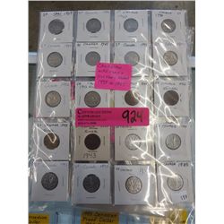 Canadian Wartime & Victory nickels 1939-1945