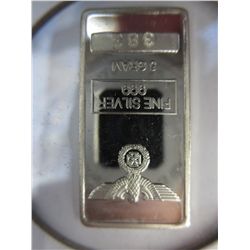 German Eagle & Iron Cross .999 silver bar