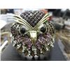 Image 1 : Estate hand set crystal owl bracelet