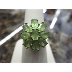 Estate gemstone ring, 6.5 gram, sterling silver