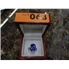 Image 2 : Estate cushion cut purple crystal silver ring