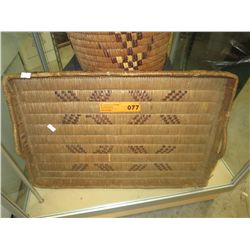 Vintage hand woven tray