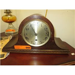 Wooden mantle clock