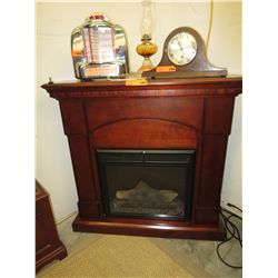 Electric corner fireplace