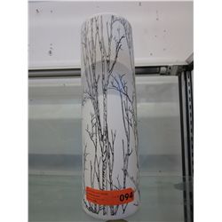 Glazed ceramic vase with Birch tree pattern