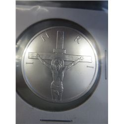 Silver Round, Christ on the Cross design