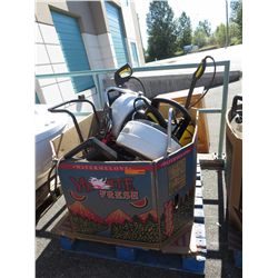Skid of pressure washers & fans