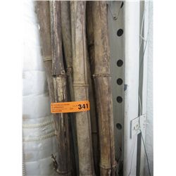 Bundle of bamboo poles
