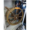 Image 1 : Wine rack shaped like a ships wheel