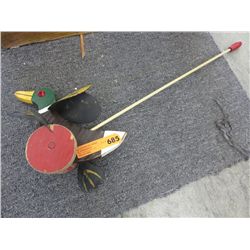Vintage rolling duck toy